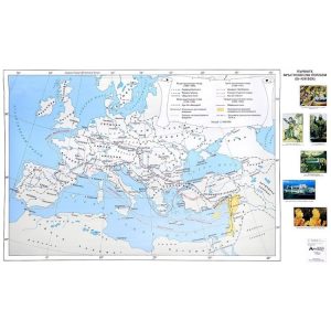 КАРТА ПЪРВИТЕ КРЪСТОНОСНИ ПОХОДИ (ХІ-ХІІІ В.)