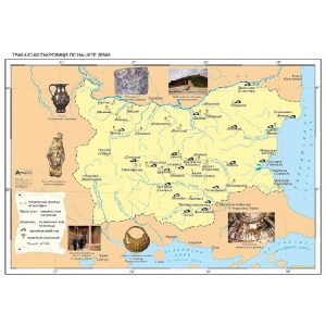 КАРТА ТРАКИЙСКИ СЪКРОВИЩА ПО НАШИТЕ ЗЕМИ