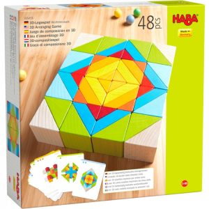 ДЪРВЕНА НЕМСКА МОЗАЙКА С ШАБЛОНИ – 48 ЧАСТИ – ХАБА